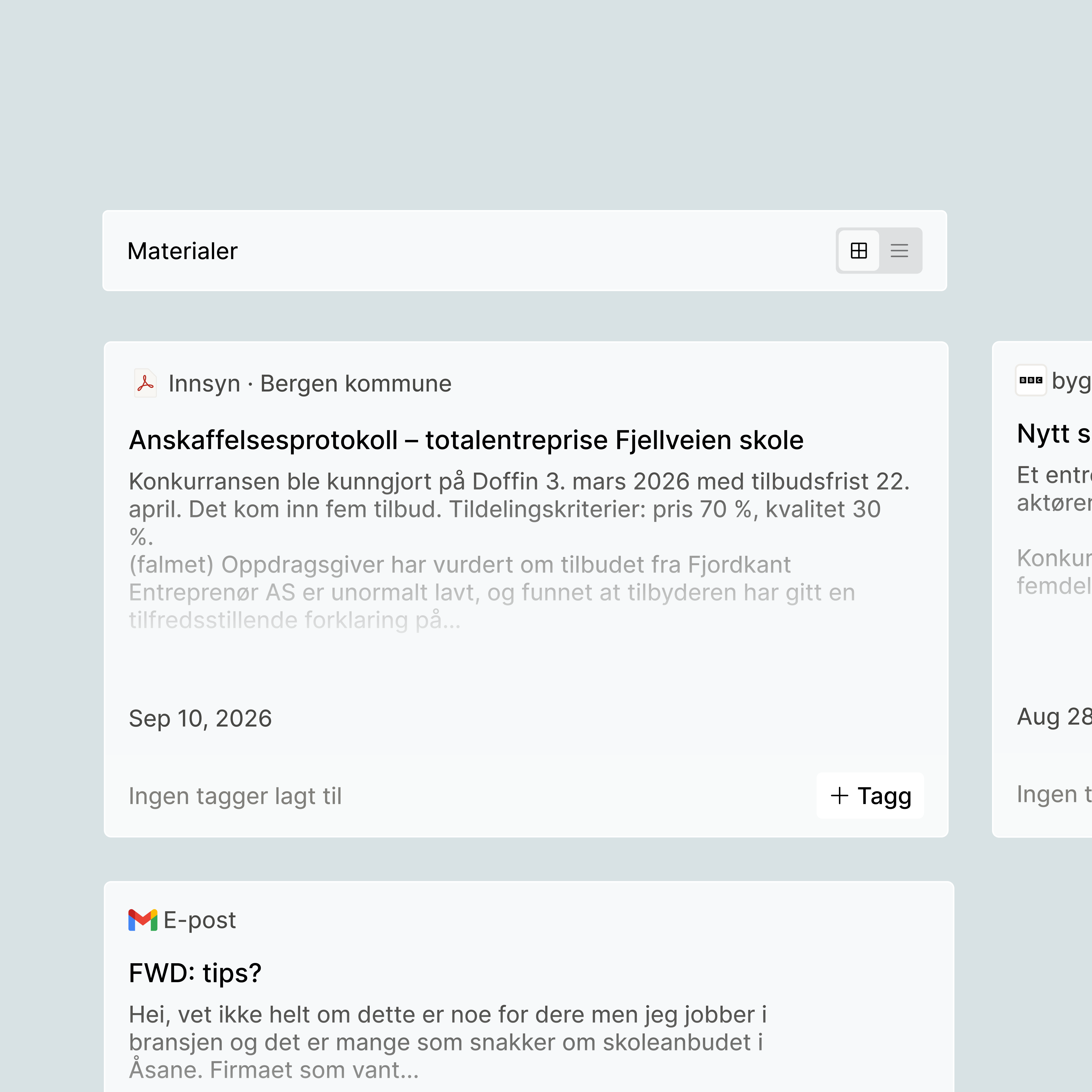 Alt om saken på ett sted